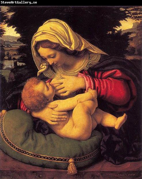 Andrea Solario Madonna of the Green Cushion